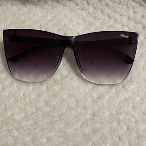 Quay Australia Come Thru Cateye Ombré Sunglasses